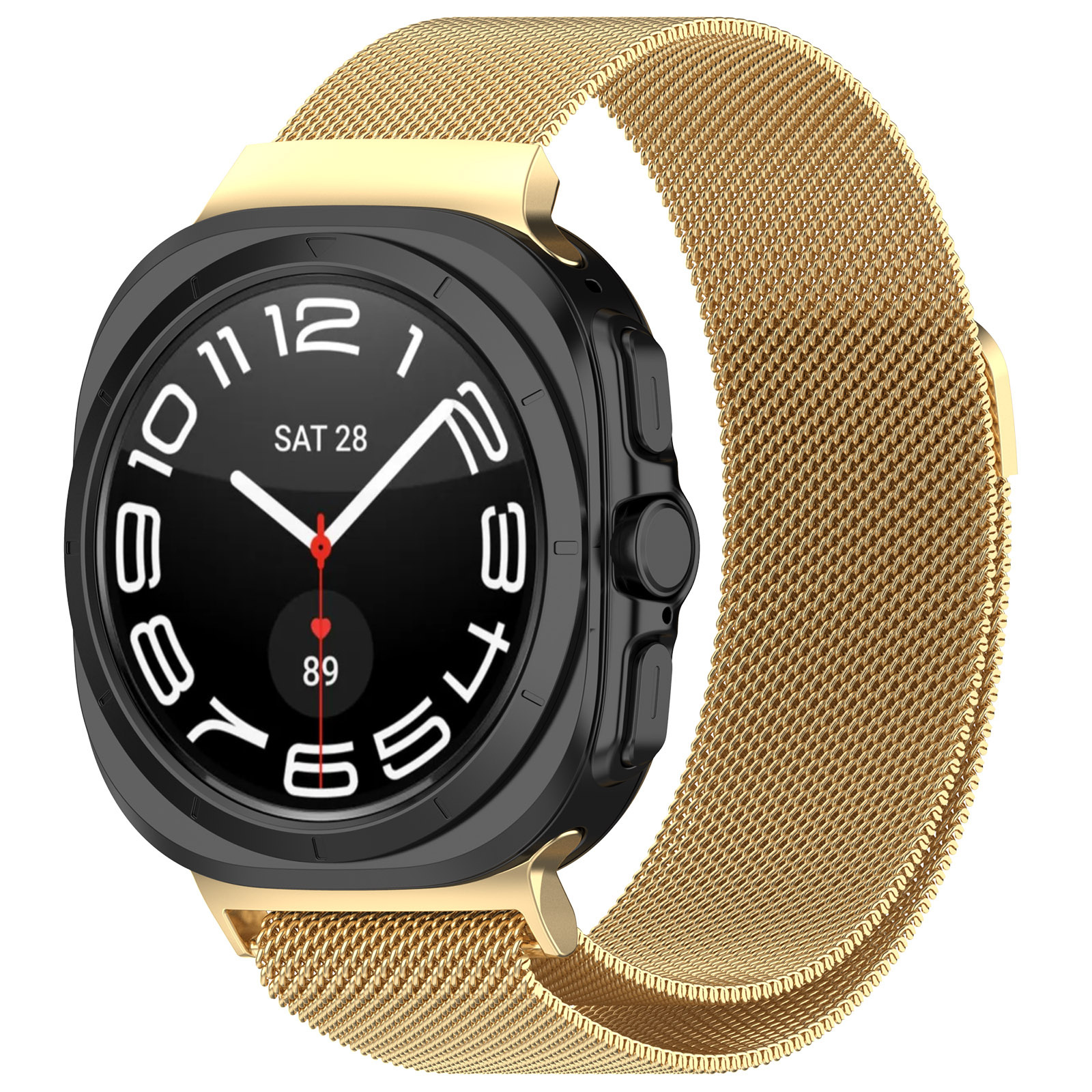 Strap-it Samsung Galaxy Watch Ultra 2025 Milanese band (goud)