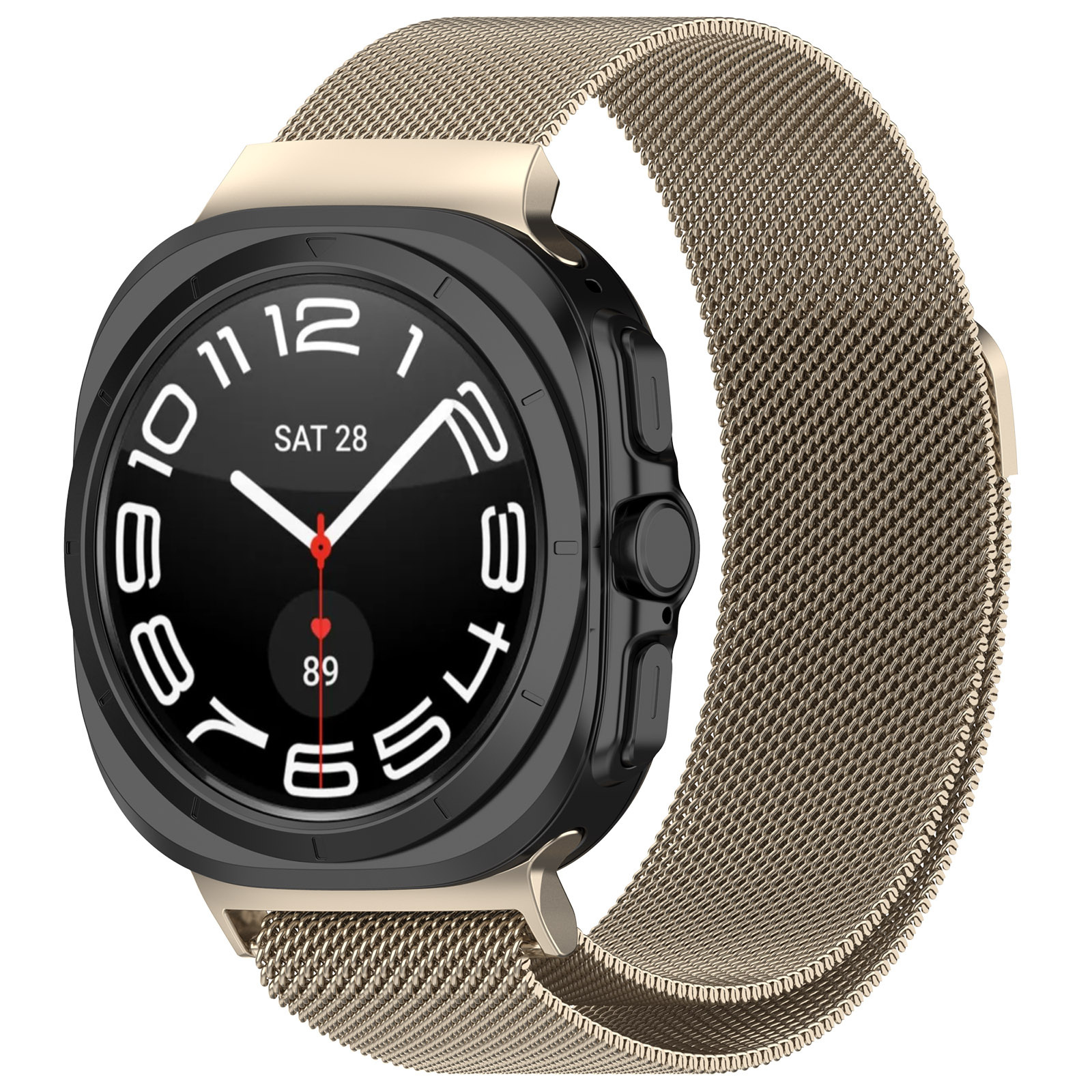 Strap-it Samsung Galaxy Watch Ultra 2025 Milanese band (sterrenlicht)