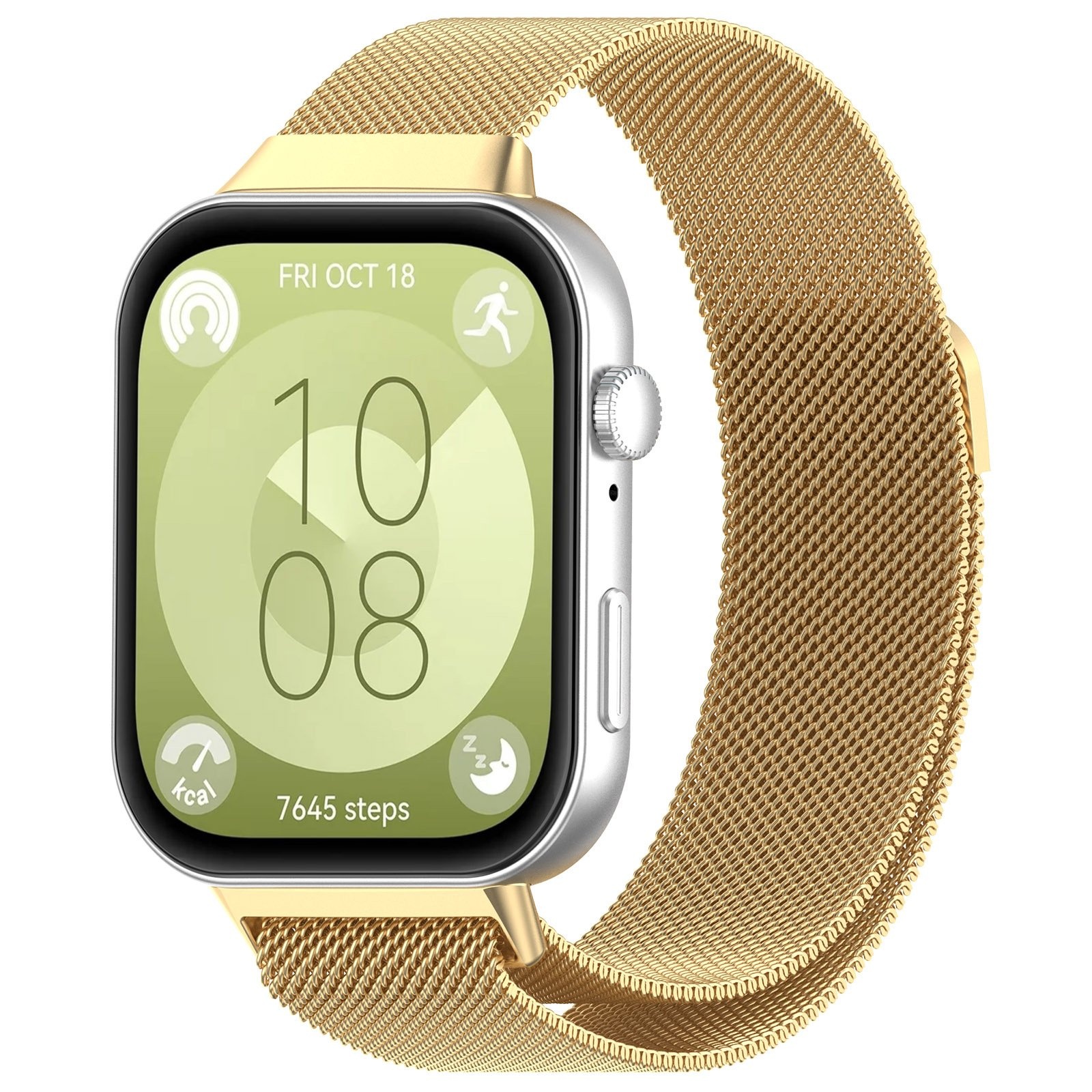 Strap-it Huawei Watch Fit 4 Milanese band (goud)