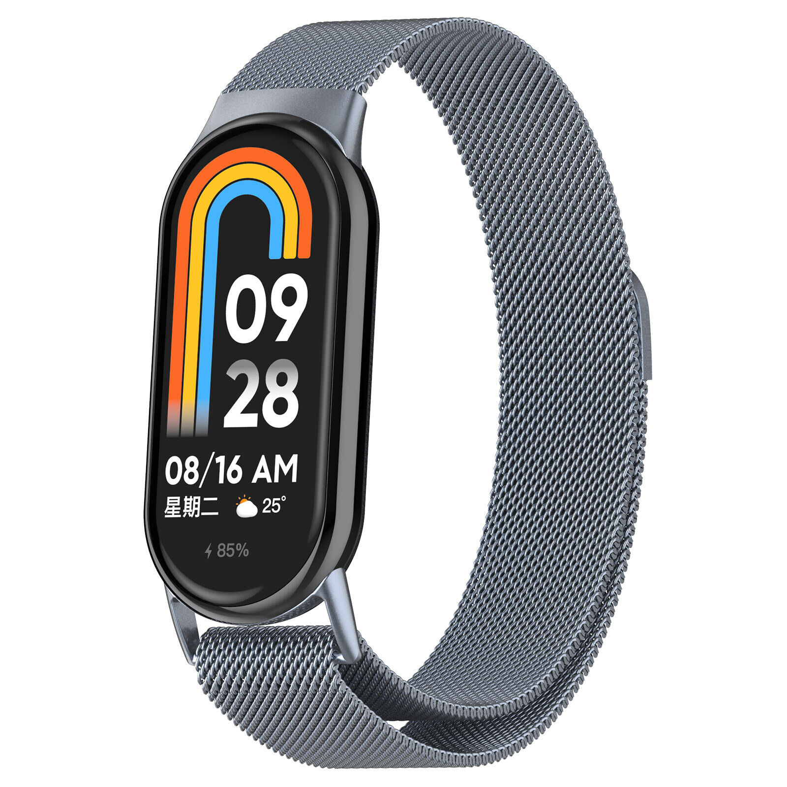 Strap-it Xiaomi Smart Band 9 Milanese band (space grey)