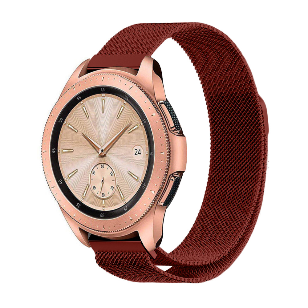 Strap-it Samsung Galaxy Watch Milanese band 42mm (rood)