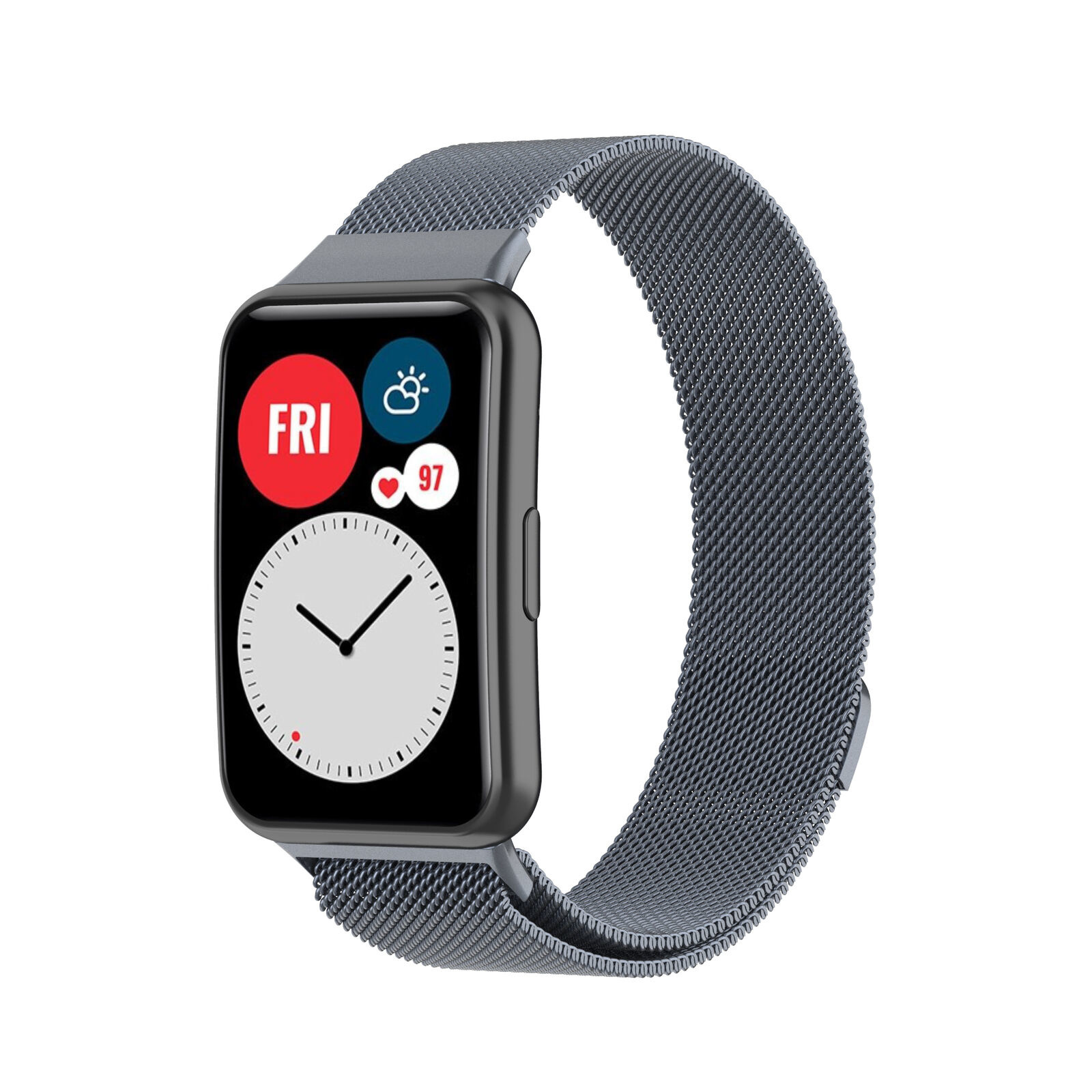 Strap-it Huawei Watch Fit New Milanese band (space grey)
