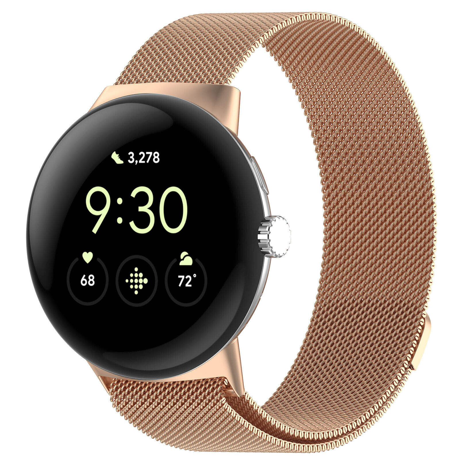 Strap-it Google Pixel Watch 3 - 41mm Milanese band (rosé goud)