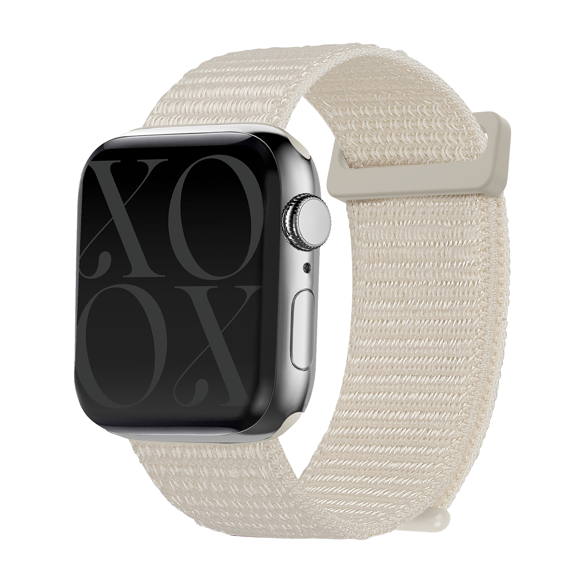 Xoxo Wildhearts Apple Watch nylon bandje (sterrenlicht)
