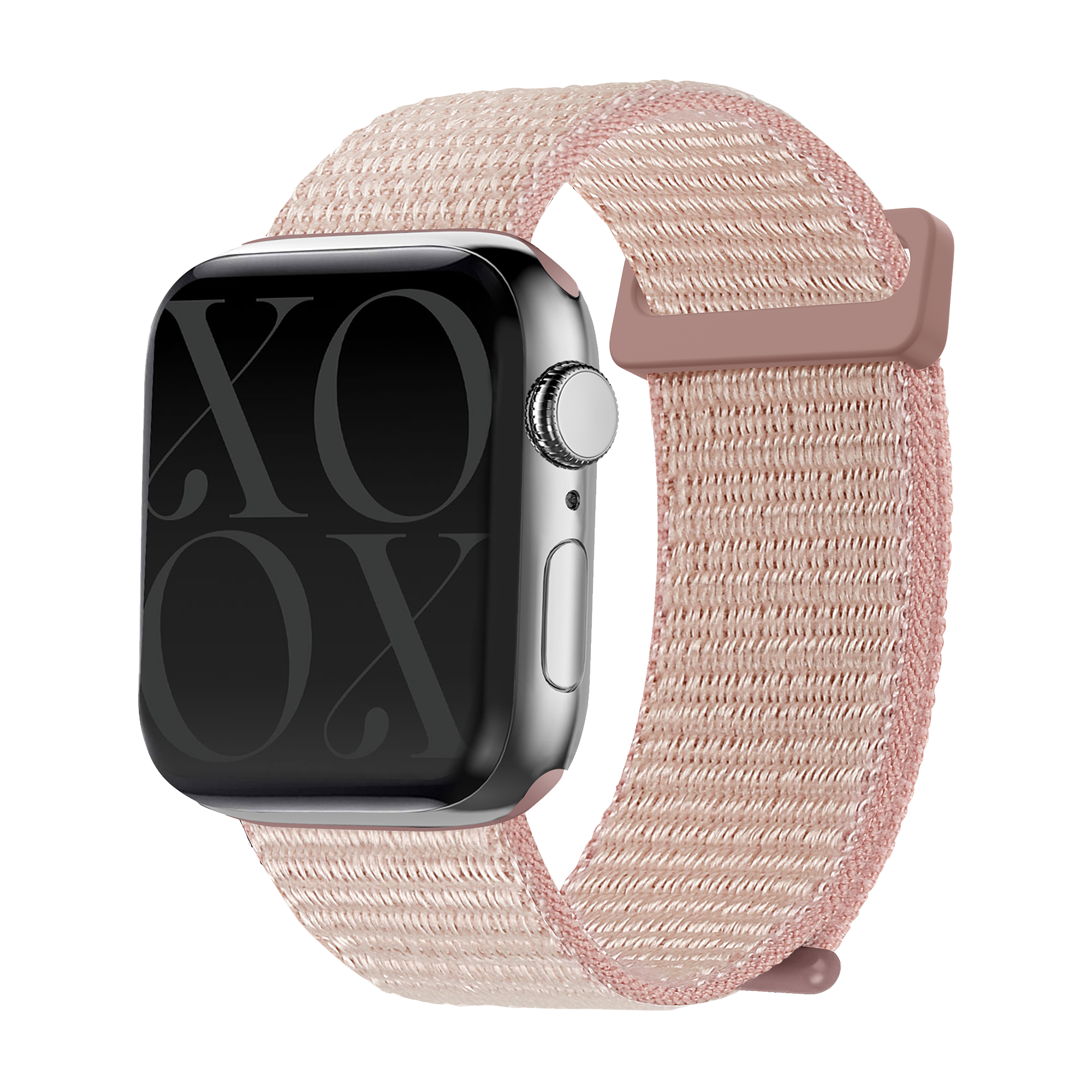 Xoxo Wildhearts Apple Watch nylon bandje (rosé pink)