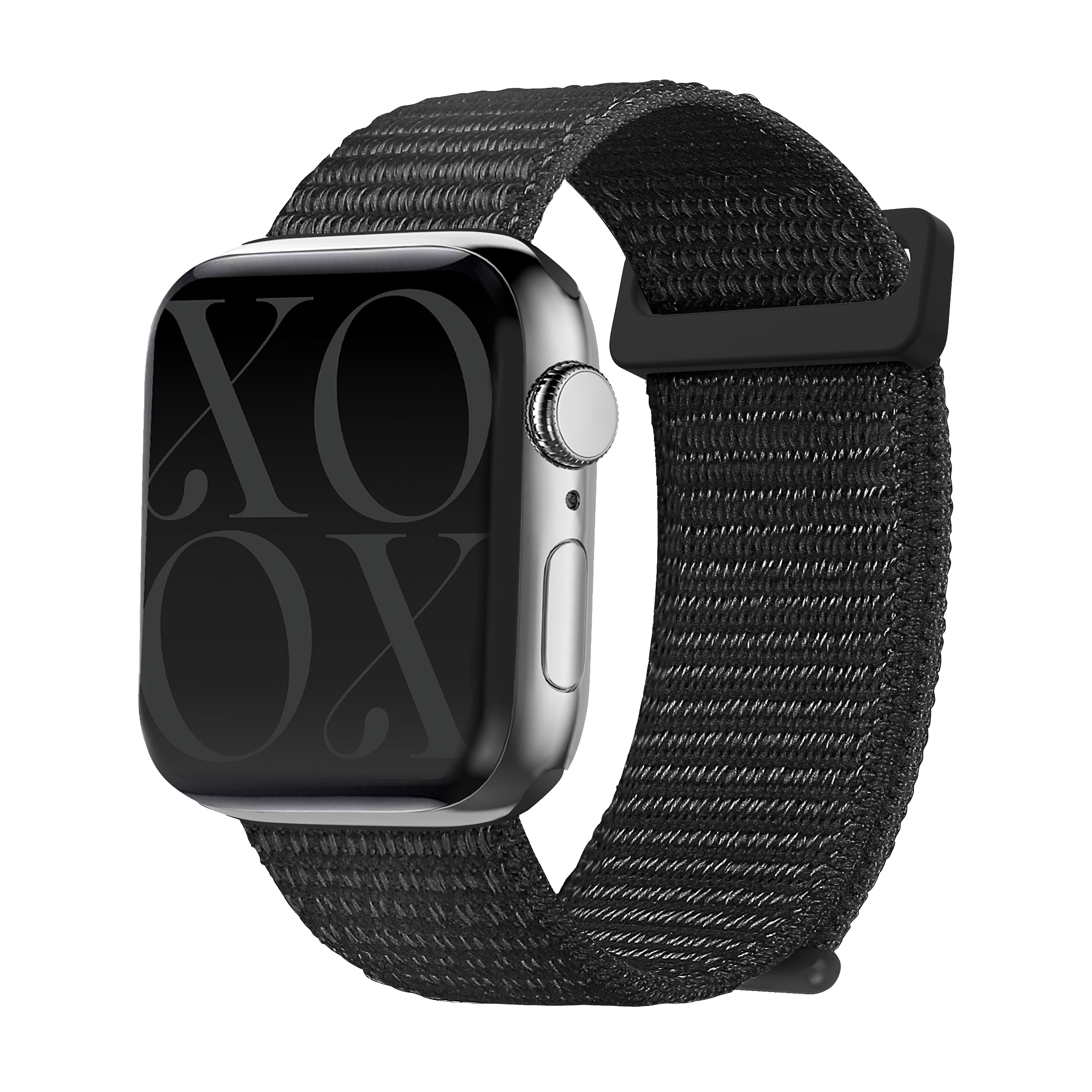 Xoxo Wildhearts Apple Watch nylon bandje (zwart)