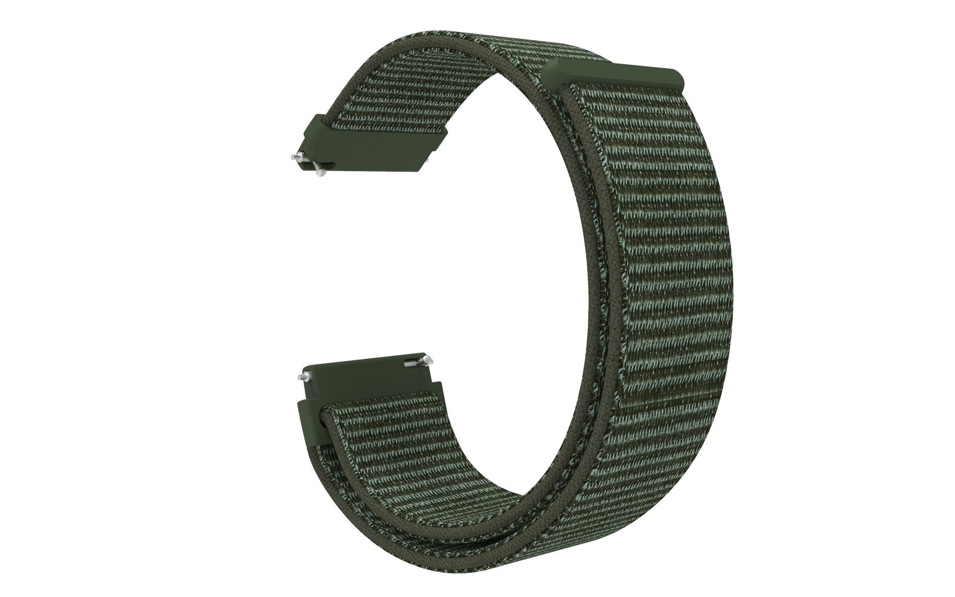 Strap-it Huawei Watch GT 5 Pro - 42mm nylon band (donkergroen)