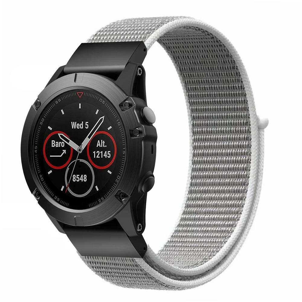 Strap-it Garmin Fenix 8 - 43mm nylon band (zeeschelp)