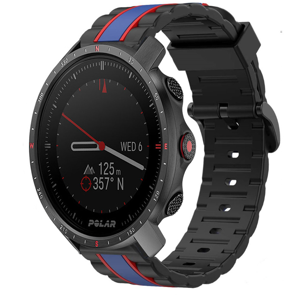 Strap-it Polar Grit X Pro Special Edition band (zwart/blauw)
