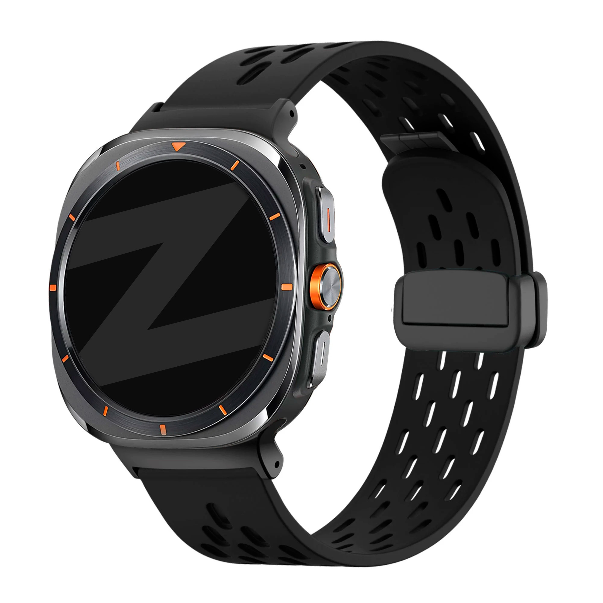 Bandz Samsung Galaxy Watch Ultra 2025 D-buckle sport band 'Air' (zwart)