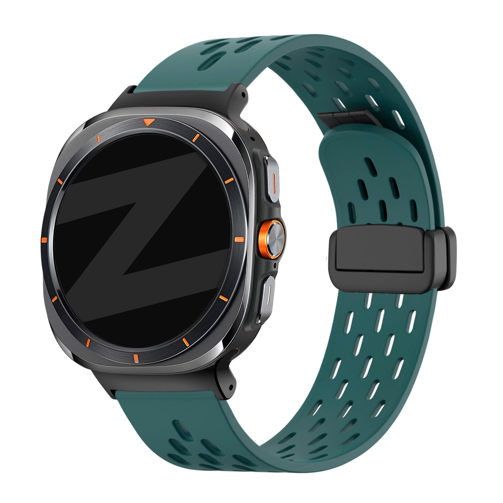 Bandz Samsung Galaxy Watch Ultra 2025 D-buckle sport band 'Air' (dennengroen)