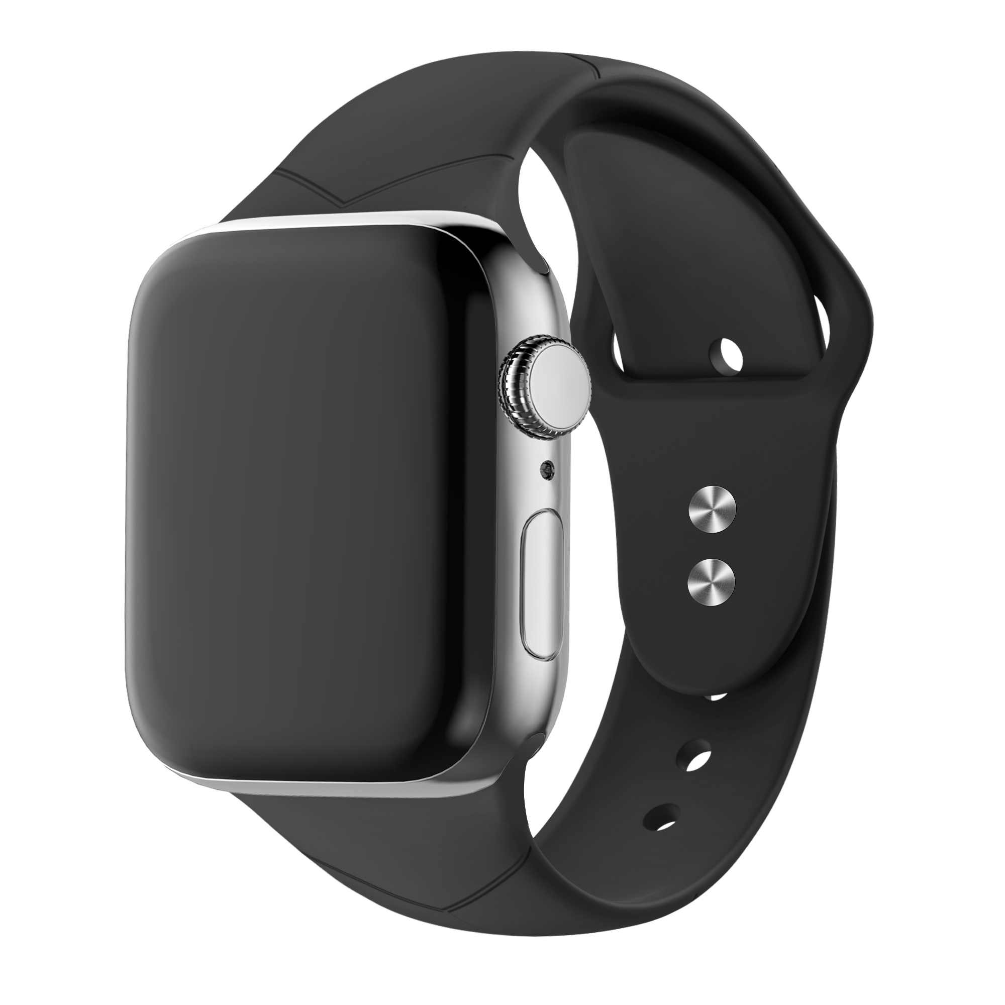 BALR. BALR Apple Watch hexagon Sport bandje (zwart)