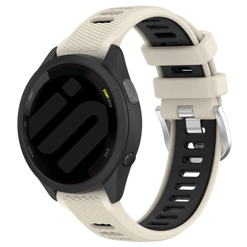 Strap-it Coros Pace 2 sport gesp bandje (beige/zwart)