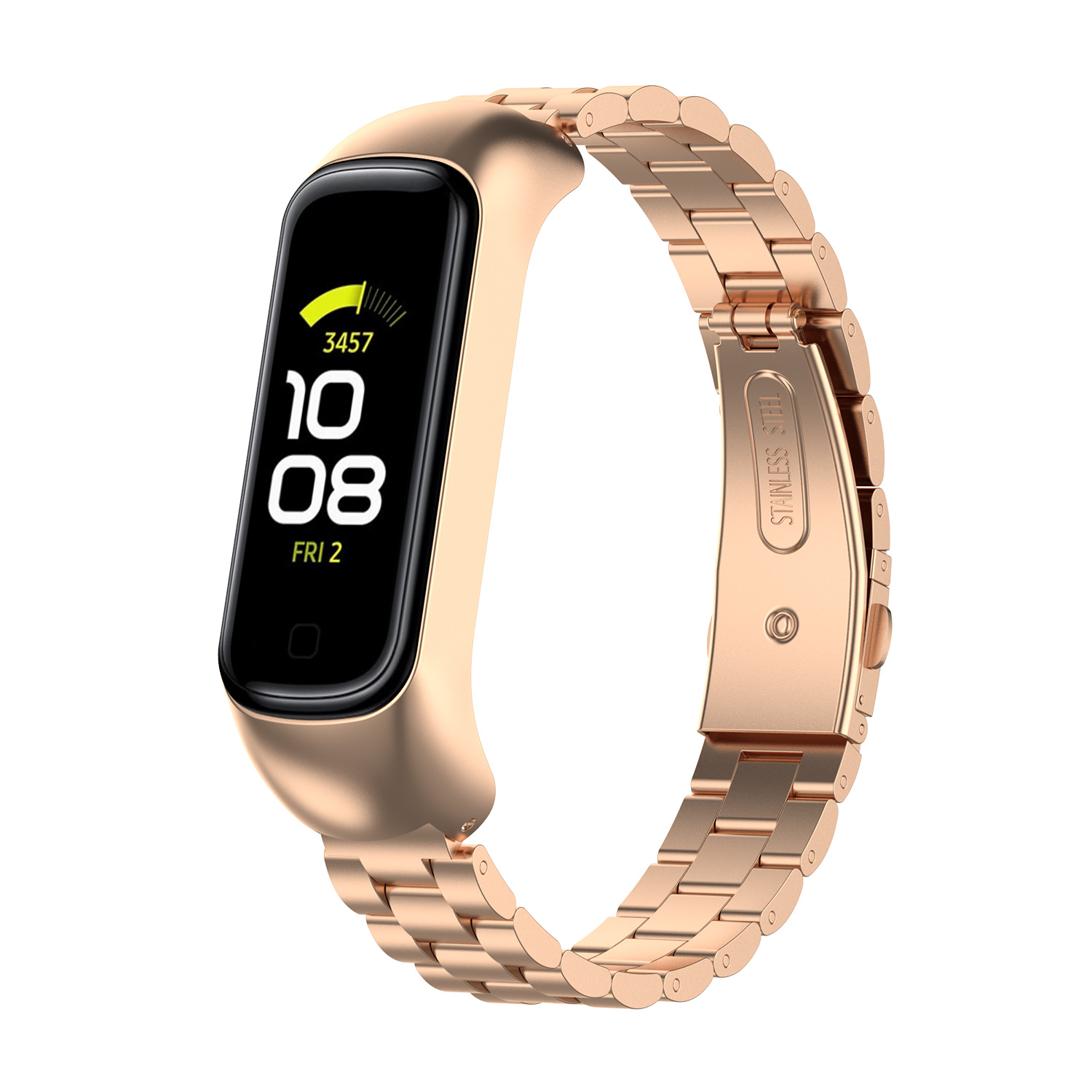 Strap-it Samsung Galaxy Fit 2 stalen bandje (rosé goud)