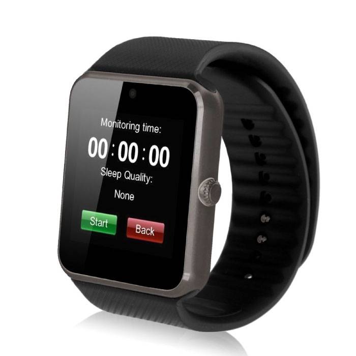 Stuff Certified Originele GT08 Smartwatch Smartphone Fitness Sport Activity Tracker Horloge OLED Android iOS iPhone Samsung Huawei Zwart