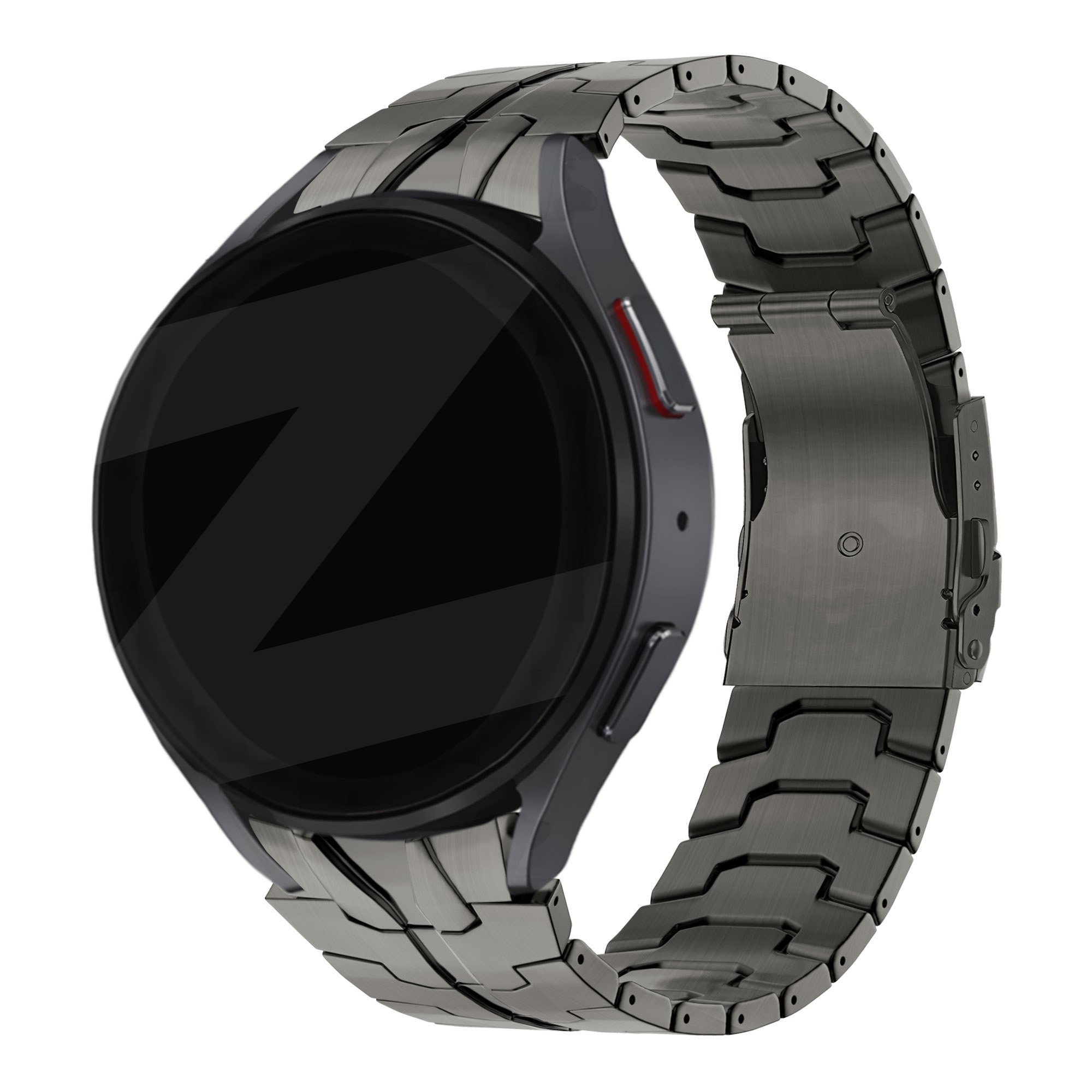 Bandz Samsung Galaxy Watch FE stalen band 'Iron' (grafiet)