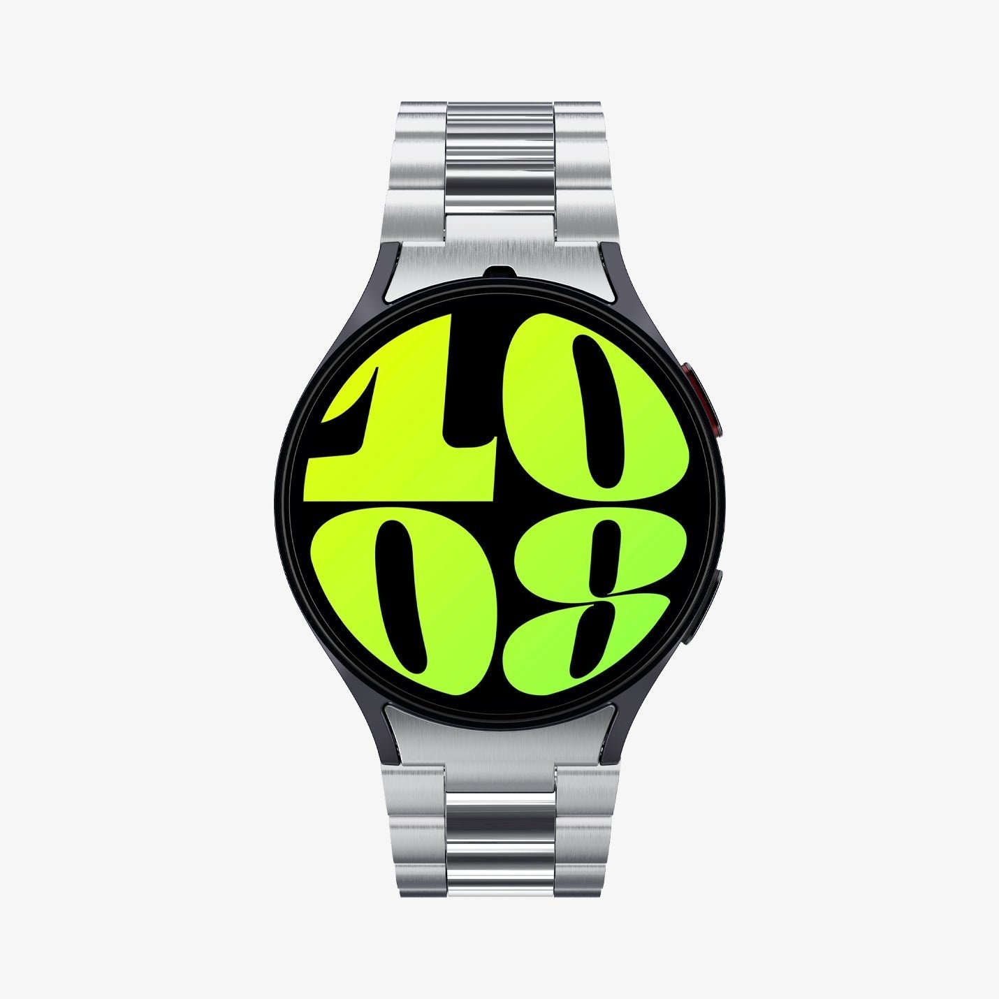 Spigen Samsung Galaxy Watch 4 44mm stalen band Modern Fit (zilver)