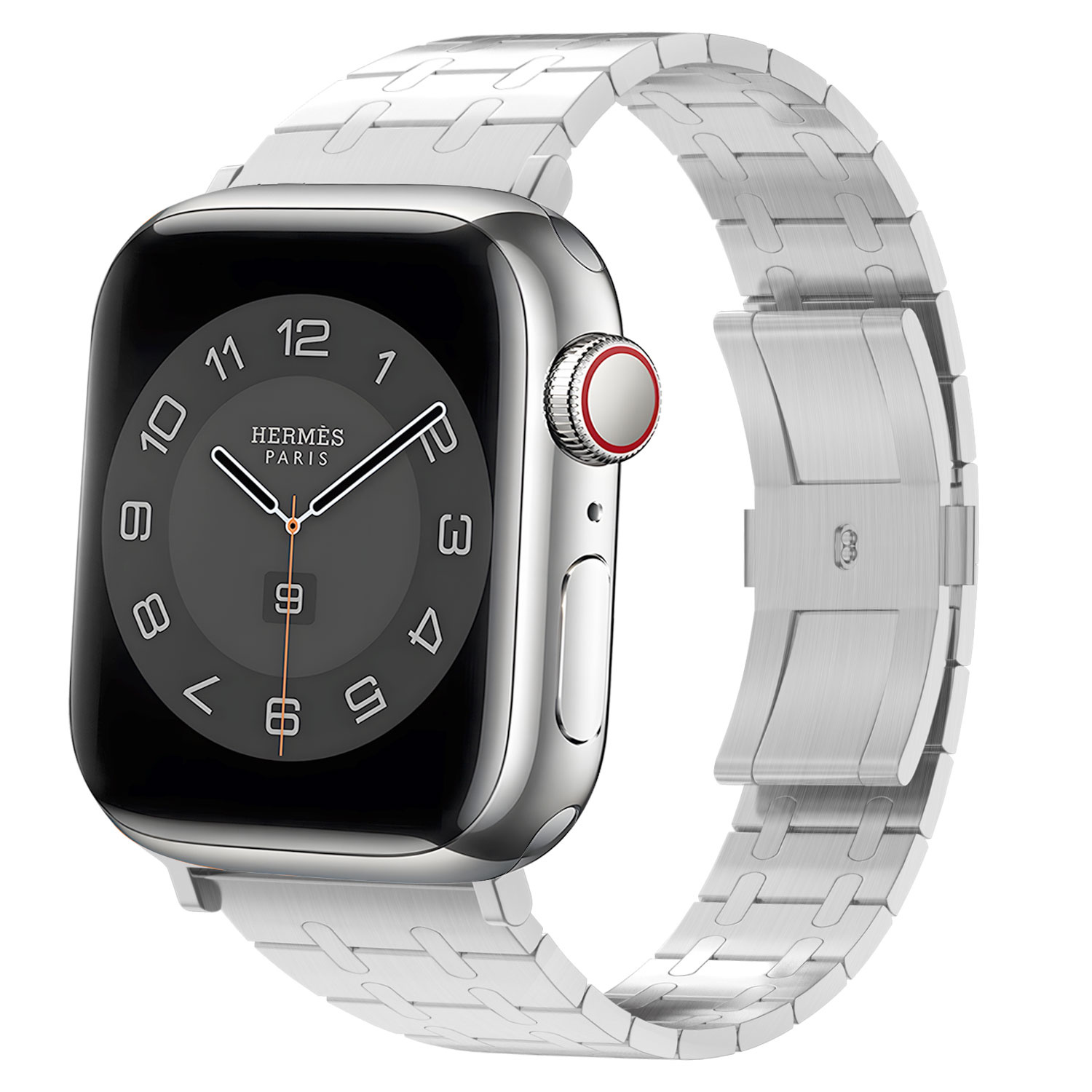 BALR. BALR Apple Watch RVS stalen band (zilver)