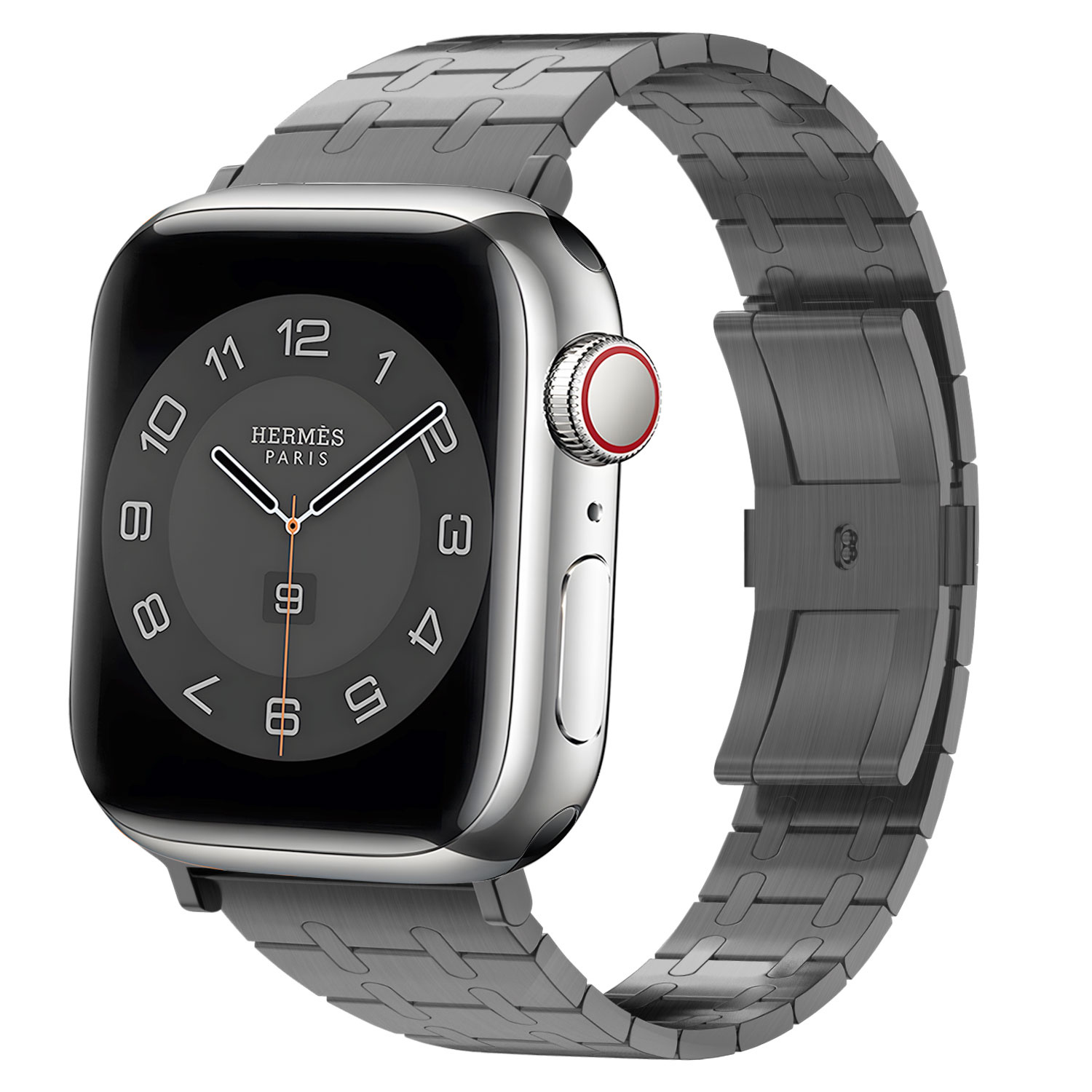 BALR. BALR Apple Watch RVS stalen band (zwart)