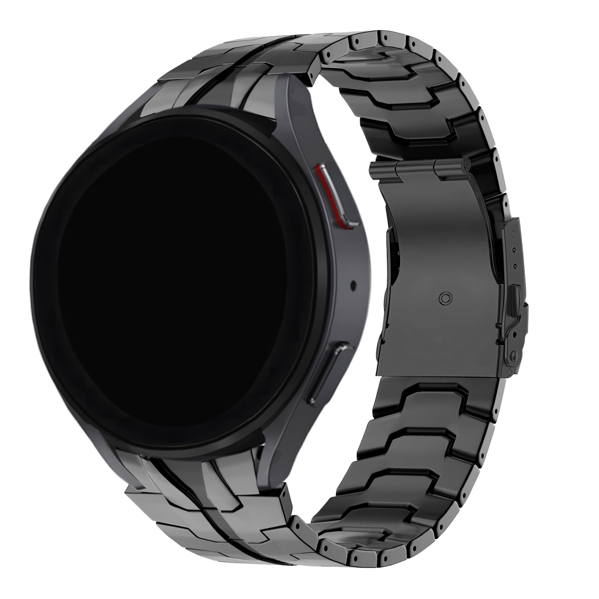 BALR. BALR Samsung Galaxy Watch RVS stalen band (zwart)