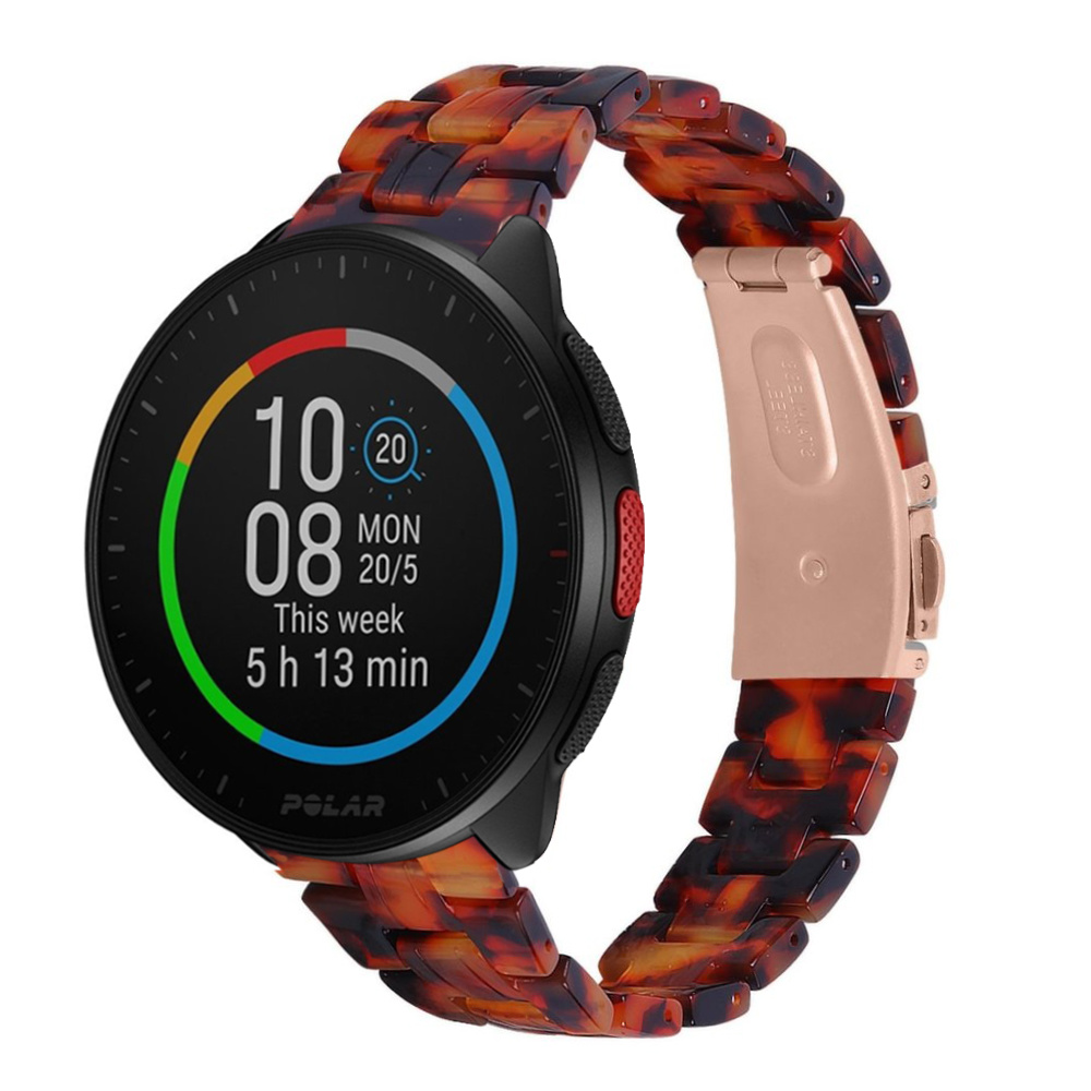 Strap-it Polar Pacer resin band (lava)
