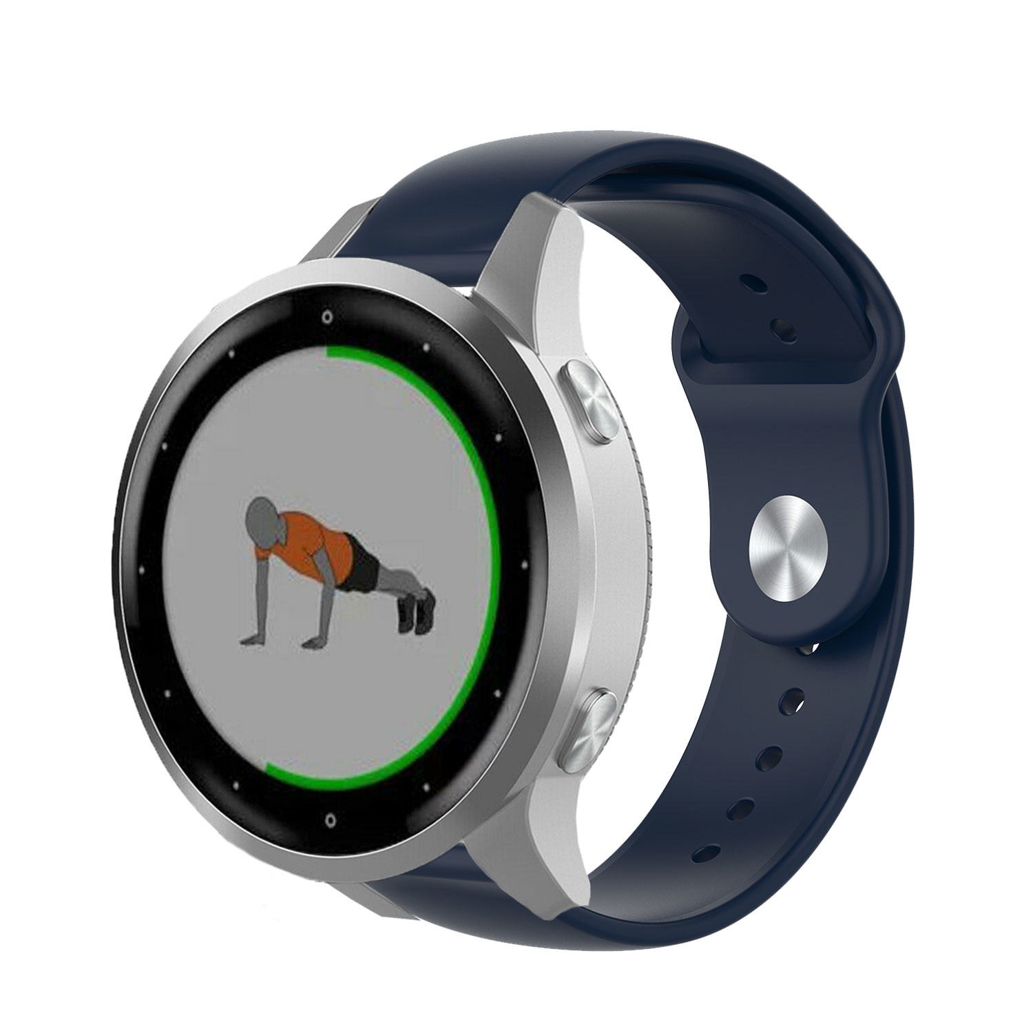 Strap-it Garmin Vivoactive 4s sport band - 40mm - donkerblauw