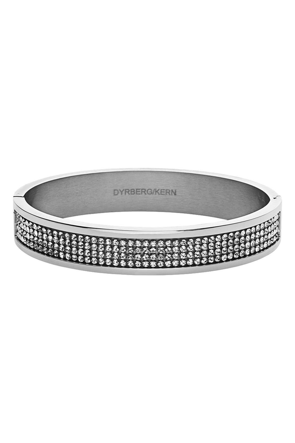 Dyrberg Kern Dyrberg/Kern Heli Bangle, Color: Silver/Crystal, I, Women