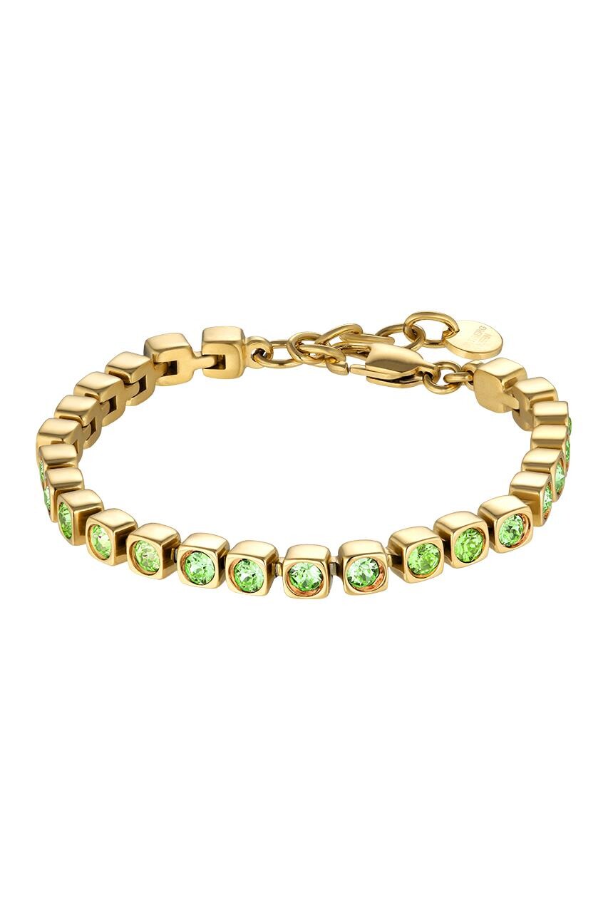 Dyrberg Kern Dyrberg/Kern Cory Bracelet, Color: Gold/Green, Onesize, Women