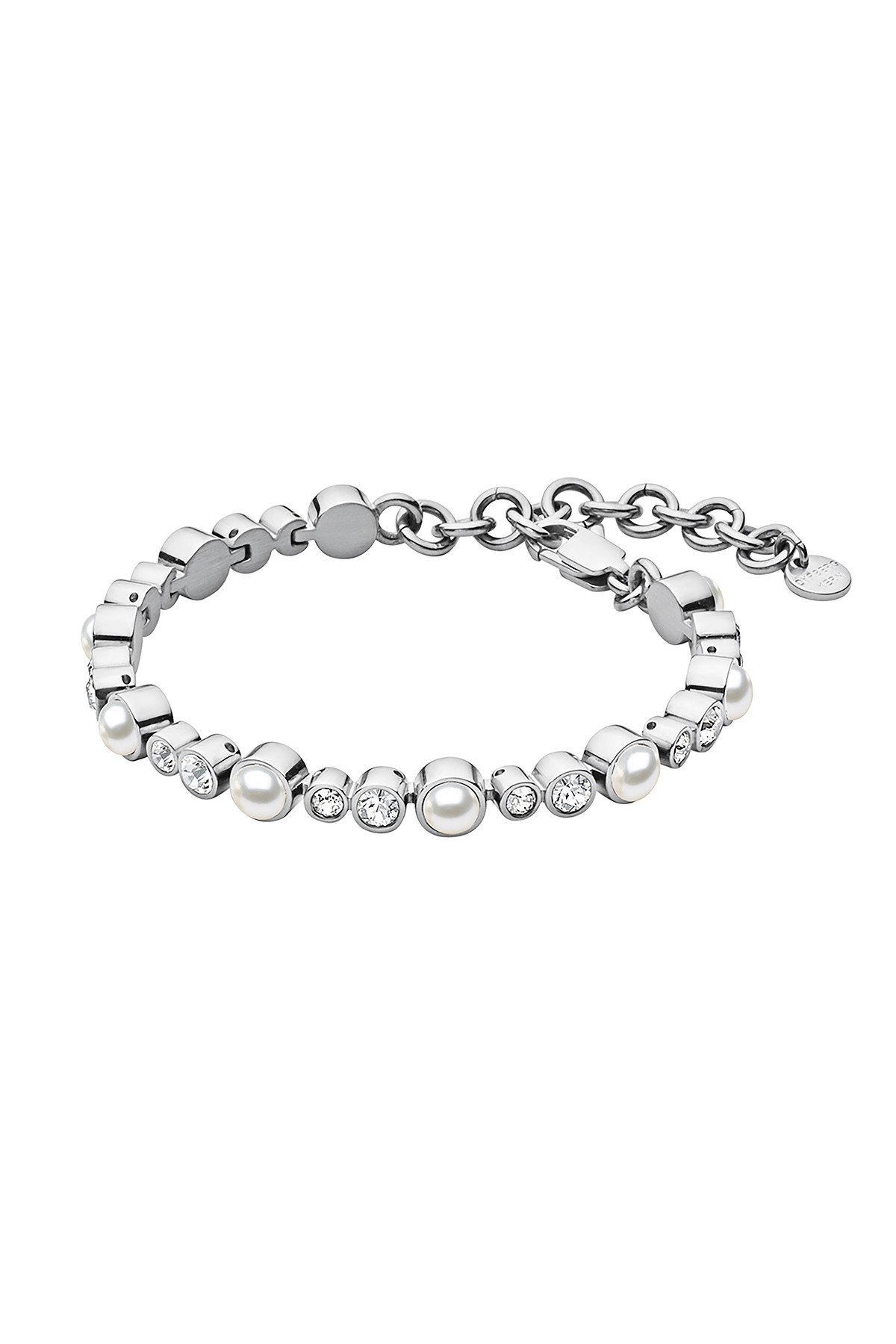 Dyrberg Kern Dyrberg/Kern Sacha Bracelet, Color: Silver/White, Onesize, Women