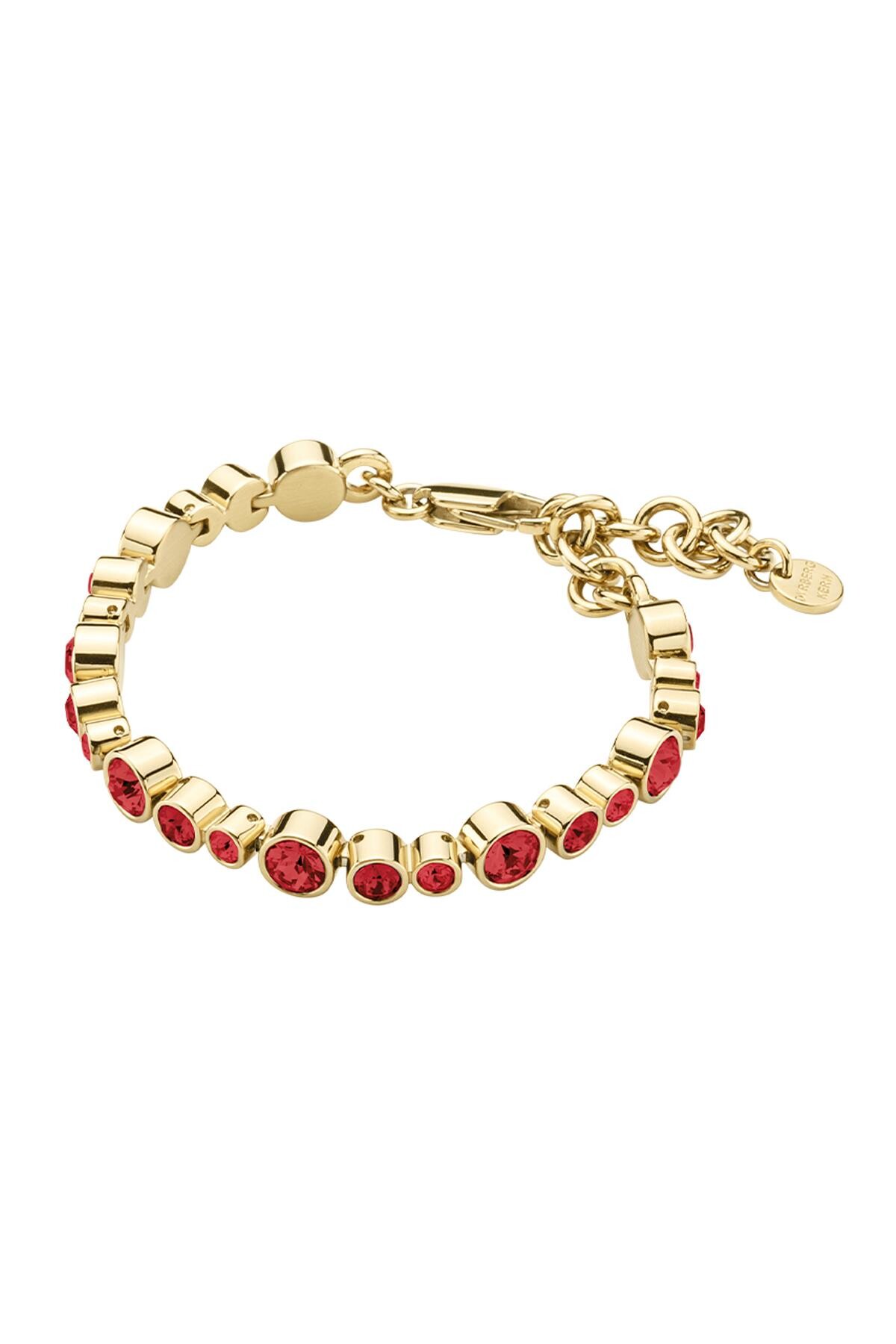 Dyrberg Kern Dyrberg/Kern Teresia Bracelet , Color: Gold/Red, Onesize, Women
