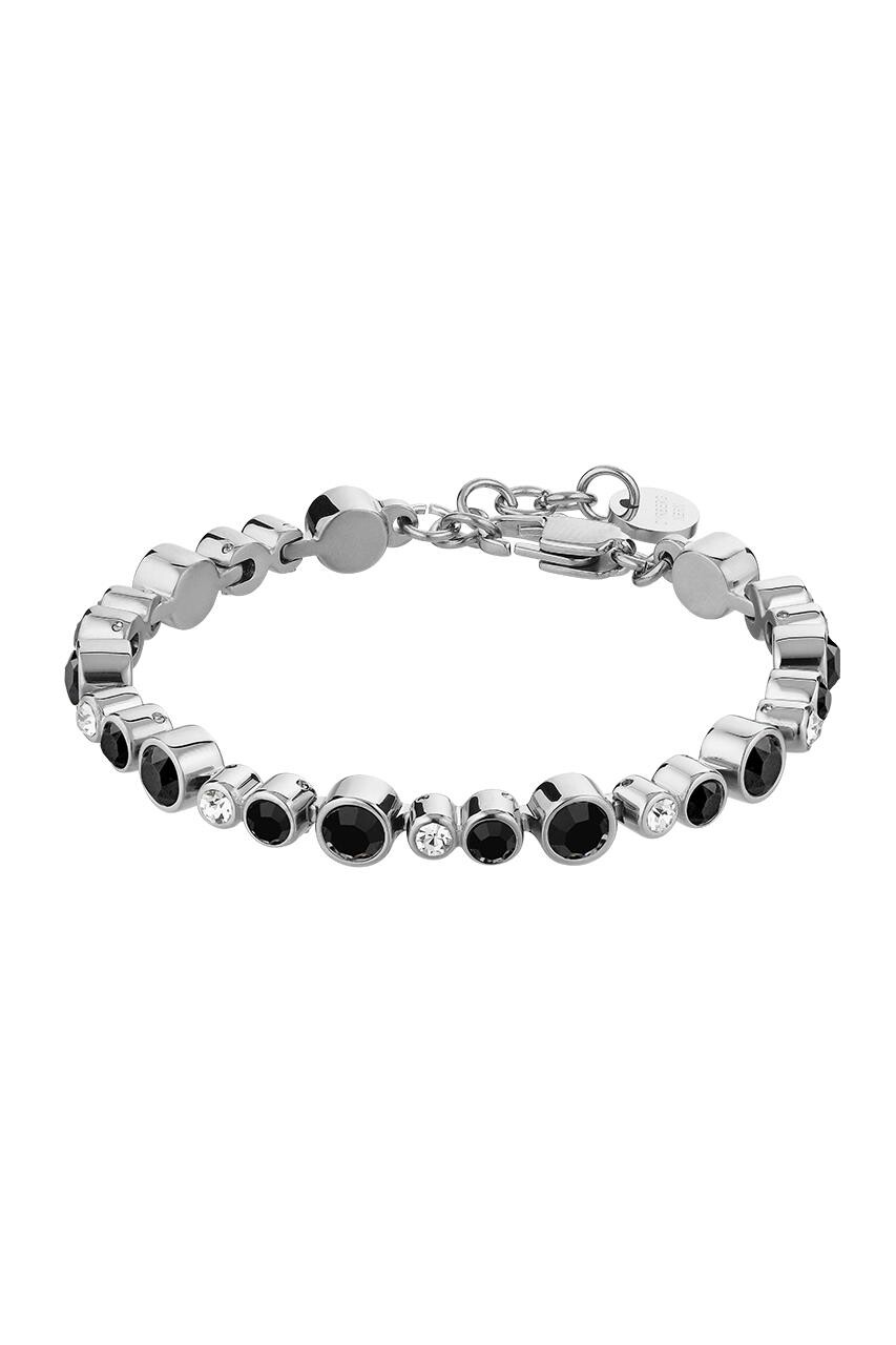 Dyrberg Kern Dyrberg/Kern Teresia Bracelet, Color: Silver/Black, Onesize, Women