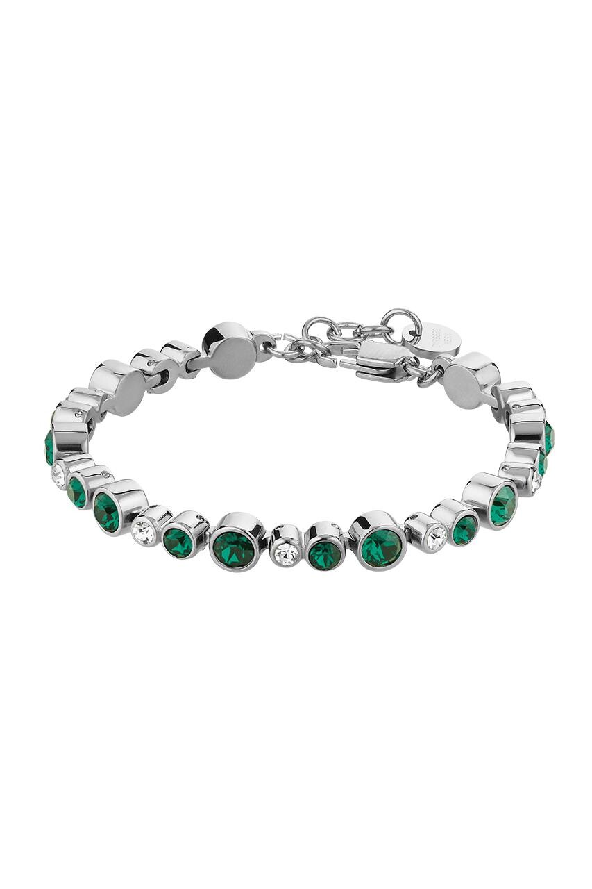 Dyrberg Kern Dyrberg/Kern Teresia Bracelet, Color: Silver/Green, Onesize, Women