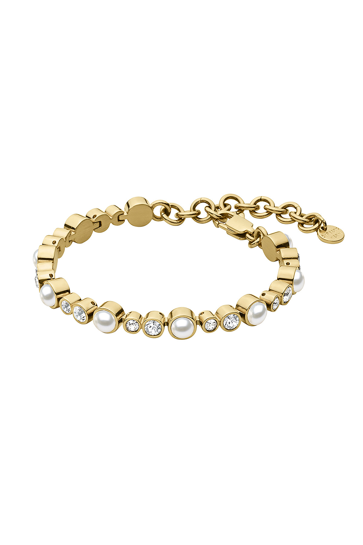 Dyrberg Kern Dyrberg/Kern Sacha Bracelet, Color: Gold/White, Onesize, Women