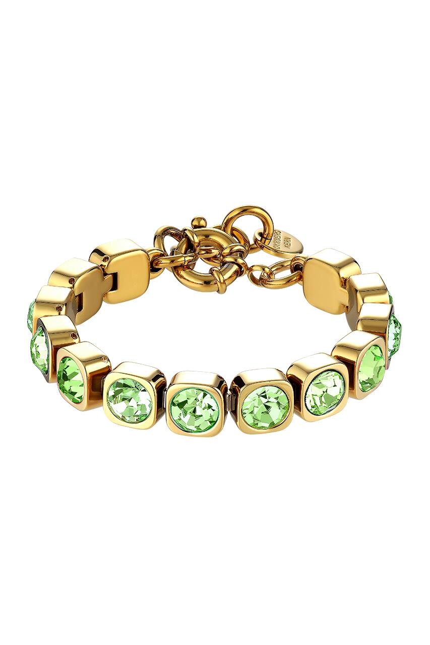 Dyrberg Kern Dyrberg/Kern Conian Bracelet, Color: Gold/Green, Onesize, Women