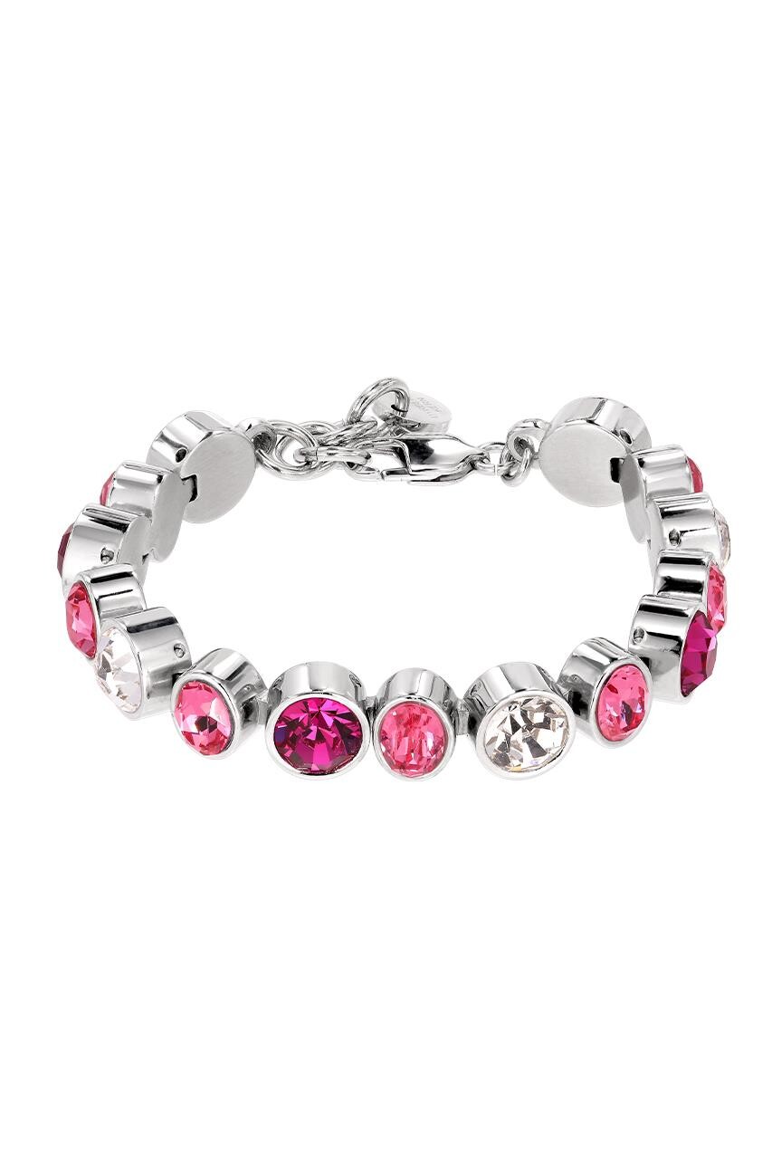 Dyrberg Kern Dyrberg/Kern Elaine Bracelet, Color: Silver, Pink, Onesize, Women