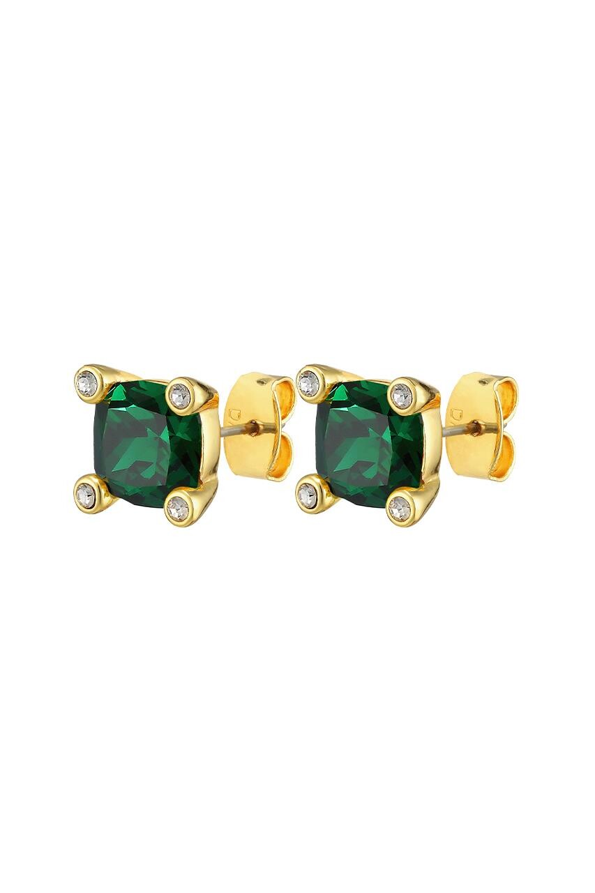 Dyrberg Kern Dyrberg/Kern Clara Earring, Color: Gold/Green, Onesize, Women