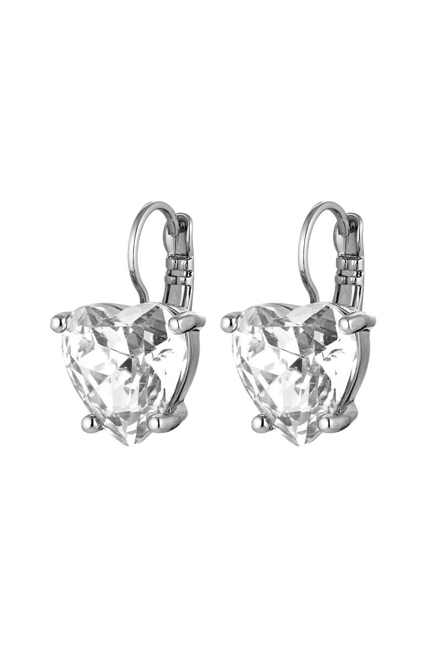 Dyrberg Kern Dyrberg/Kern Adora Earring, Color: Silver/Crystal, Onesize, Women