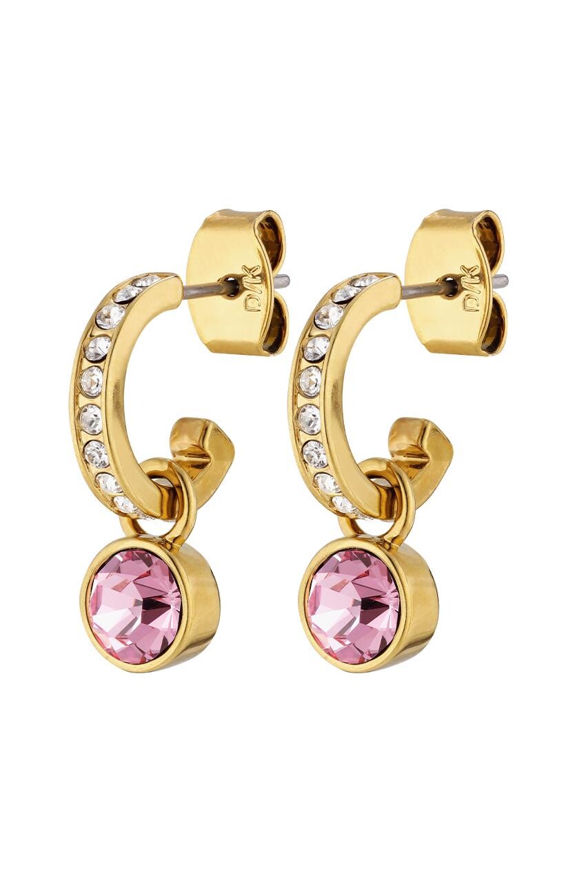 Dyrberg Kern Dyrberg/Kern Dessa Earring, Color: Gold/Pink, Onesize, Women