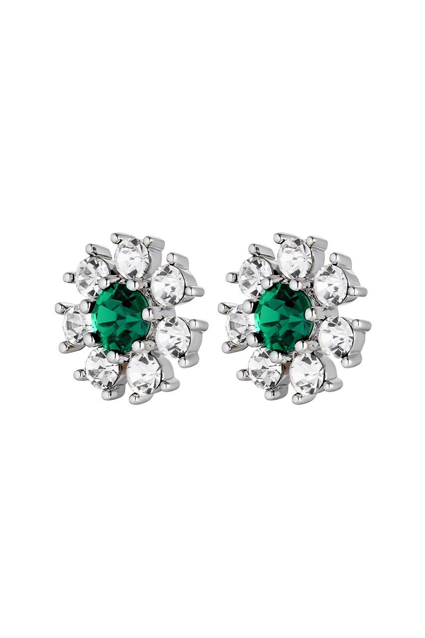Dyrberg Kern Dyrberg/Kern Aude Earring, Color: Silver/Green, Onesize, Women