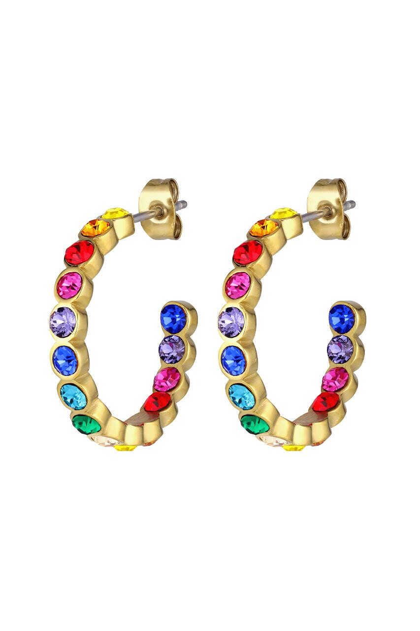 Dyrberg Kern Dyrberg/Kern Holly Earring, Color: Gold, Rainbow, Onesize, Women