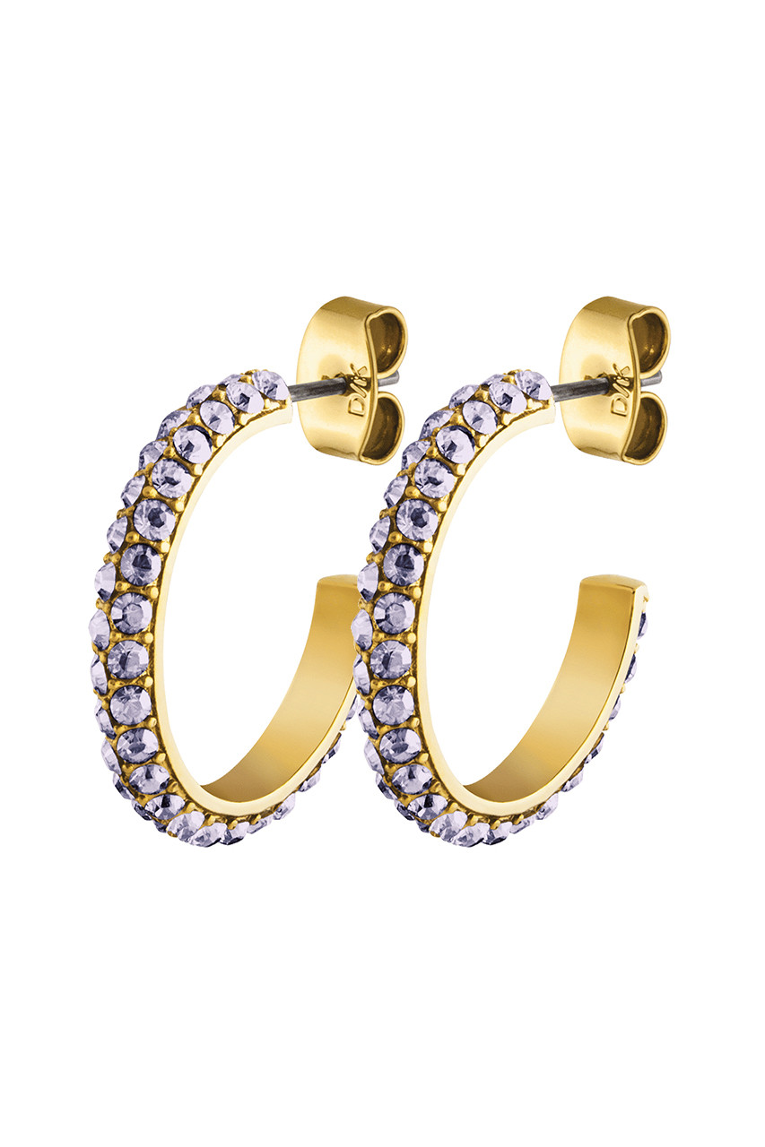 Dyrberg Kern Dyrberg/Kern Hosta Earring, Color: Gold/Purple, Onesize, Women