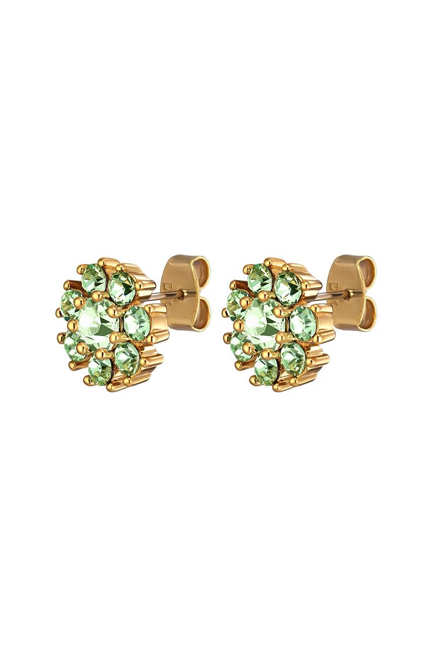 Dyrberg Kern Dyrberg/Kern Carnea Earring, Color: Gold/Green, Onesize, Women