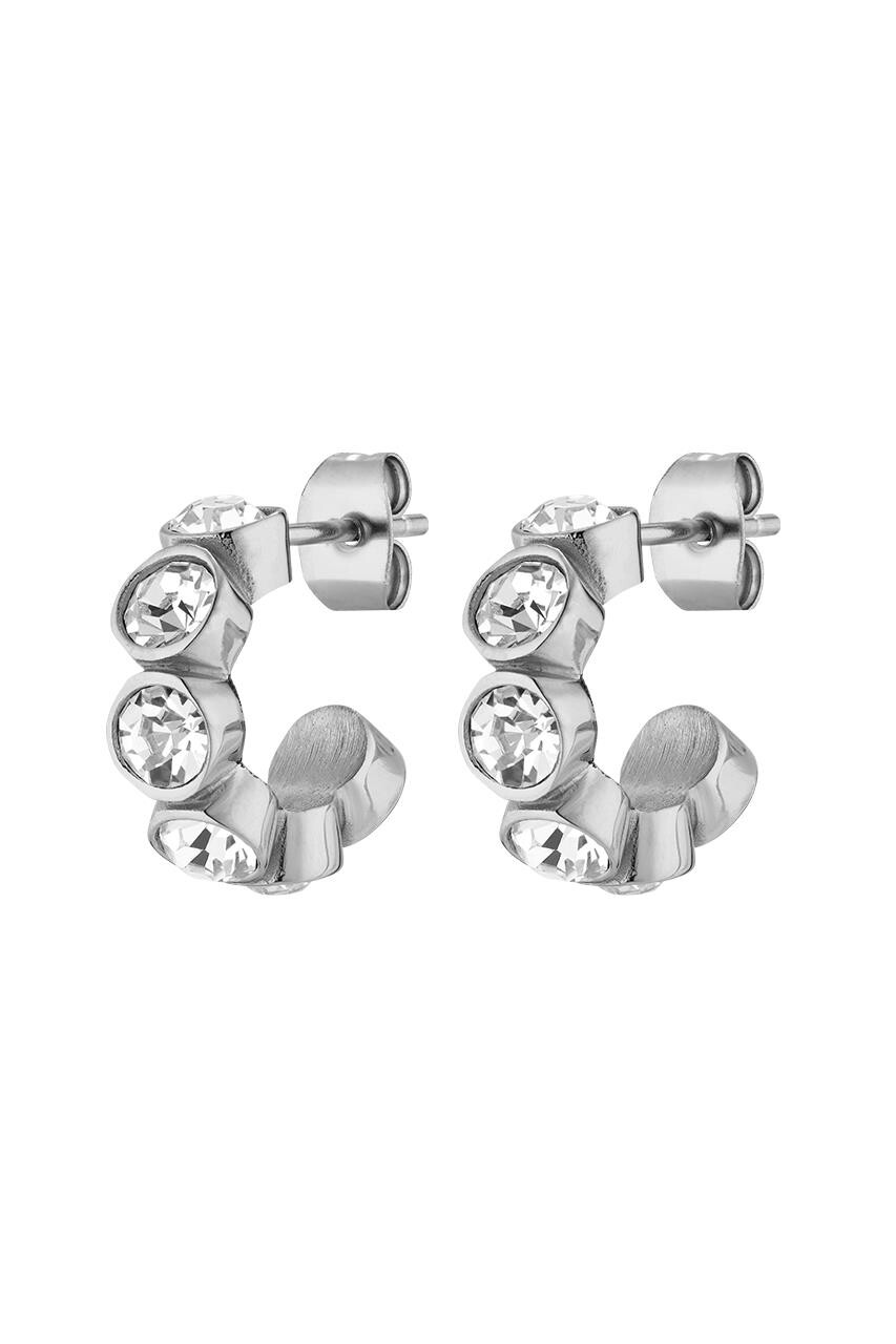 Dyrberg Kern Dyrberg/Kern Jenna Earring, Color: Silver/Crystal, Onesize, Women