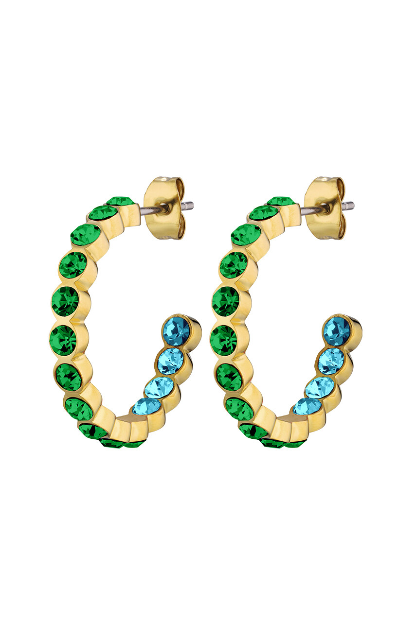 Dyrberg Kern Dyrberg/Kern Holly Earring, Color: Gold/Green, Onesize, Women