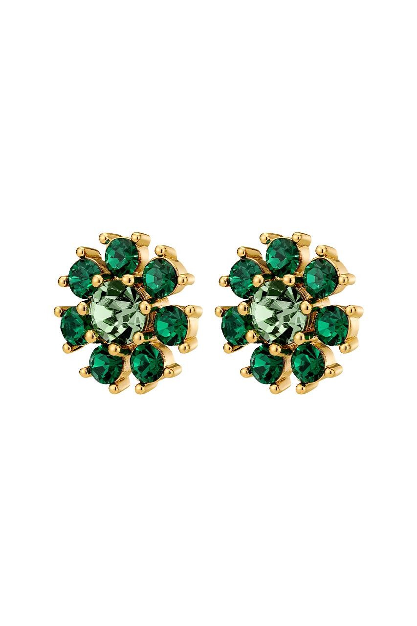 Dyrberg Kern Dyrberg/Kern Aude Earring, Color: Gold/Green, Onesize, Women