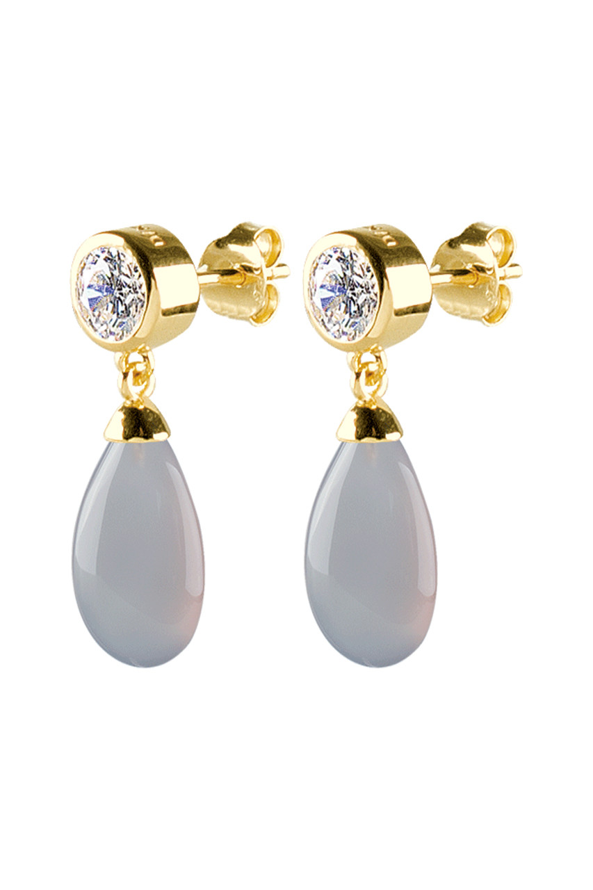 Dyrberg Kern Dyrberg/Kern Gilda Earring, Color: Gold/Grey, Onesize, Women
