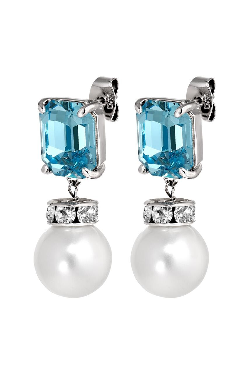Dyrberg Kern Dyrberg/Kern Wali Earring, Color: Silver/Blue, Onesize, Women