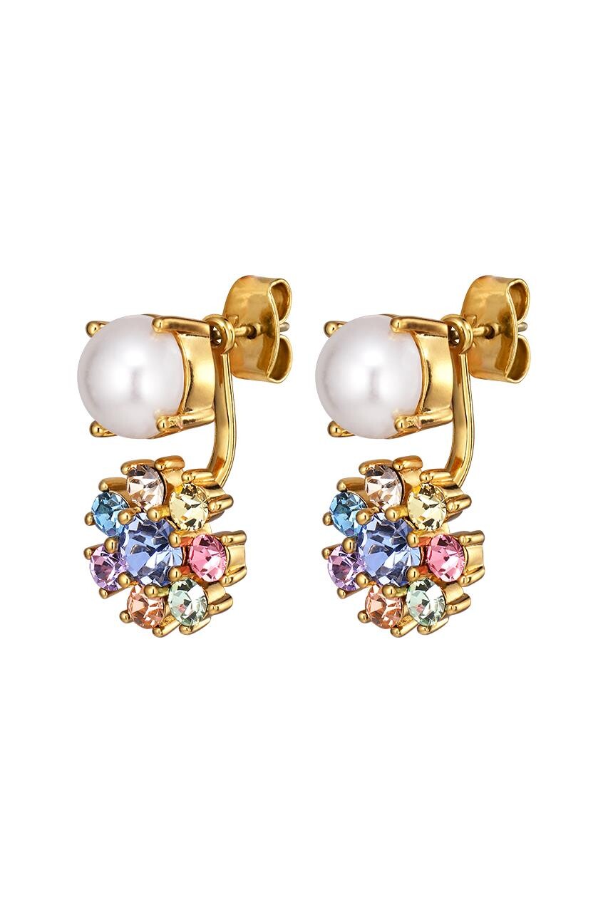 Dyrberg Kern Dyrberg/Kern Floss Earring, Color: Gold, Pastel, Onesize, Women