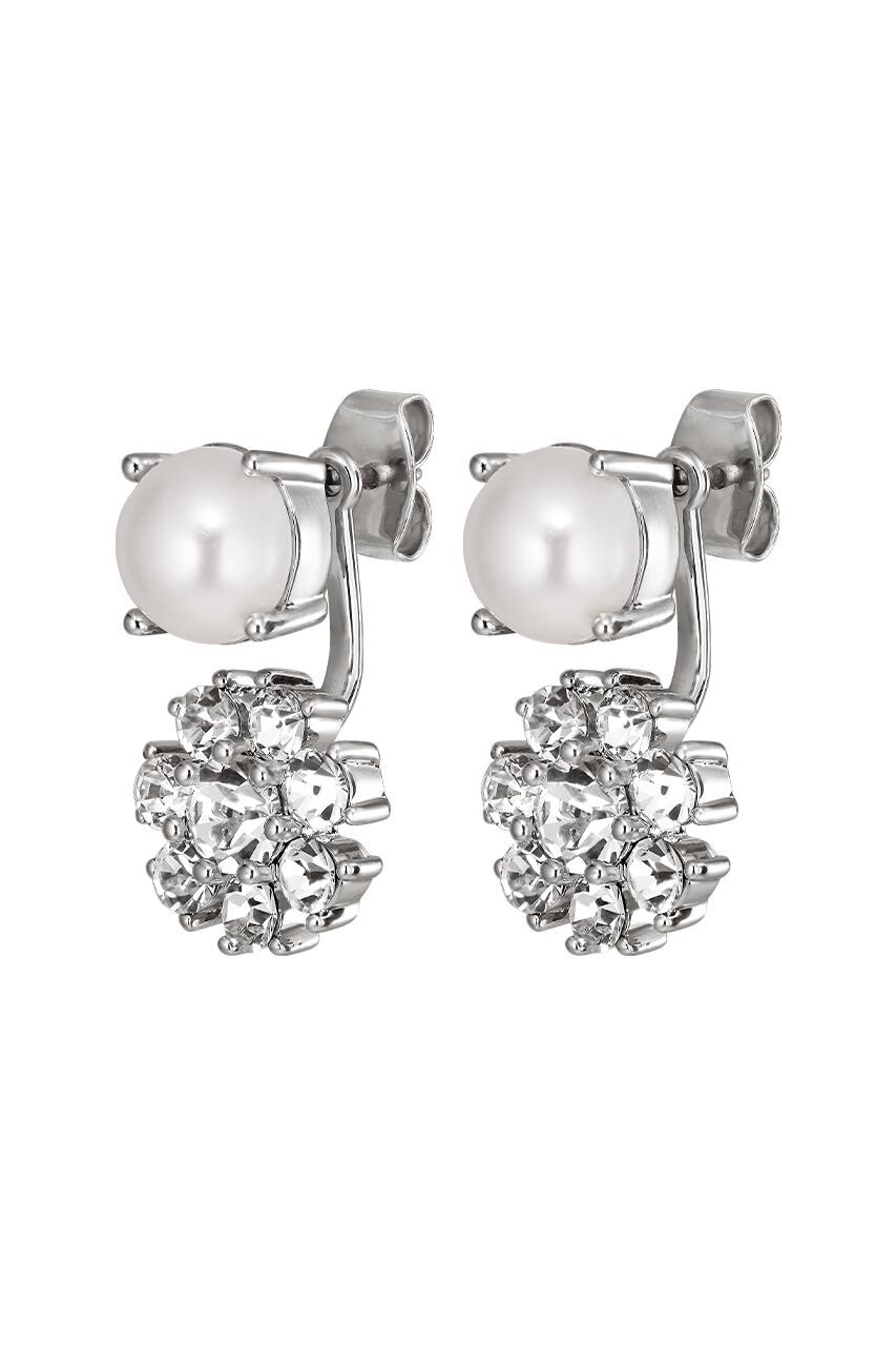 Dyrberg Kern Dyrberg/Kern Floss Earring, Color: Silver/Crystal, Onesize, Women
