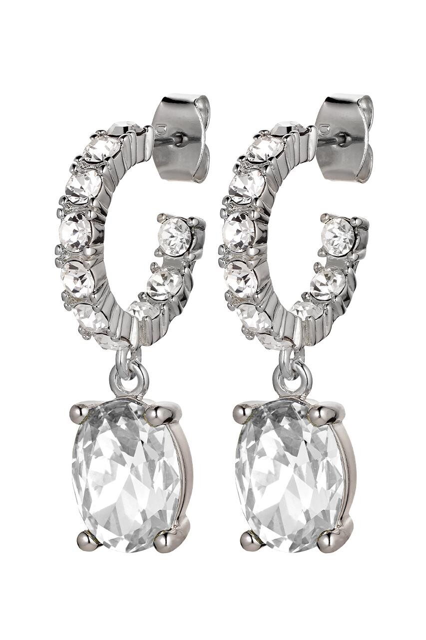 Dyrberg Kern Dyrberg/Kern Barbara Earring, Color: Silver/Crystal, Onesize, Women